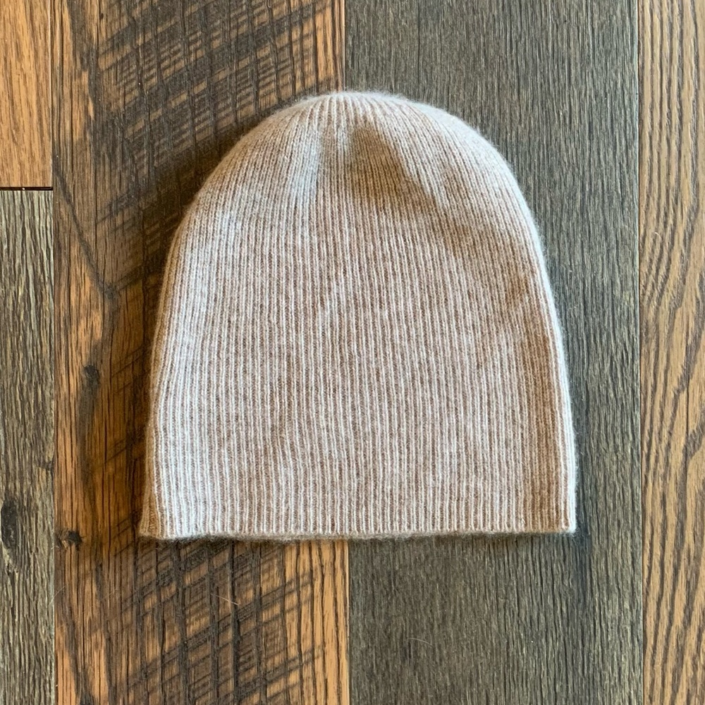 Cozy Tan Knit Beanie